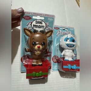 Funko Pop! Abominable Snowman & Rudolph popsies set Bnib